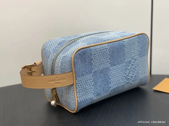Official oldcobbler VUITTON LOUIS LOCKER KIT DOPP bag-23*13*12CM 0731